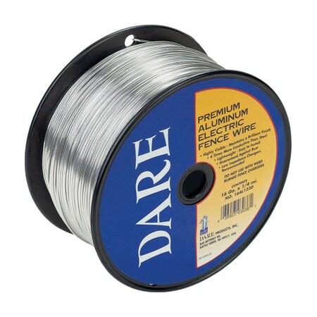 Fi-Shock Dare Electric-Powered Electric Fence Wire 1320 ft. Silver 16AL1320